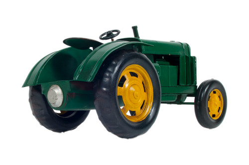 John Deere 1935 Model B Styled Tractor Metal Model 11" Yesterday's Farm Vehicle