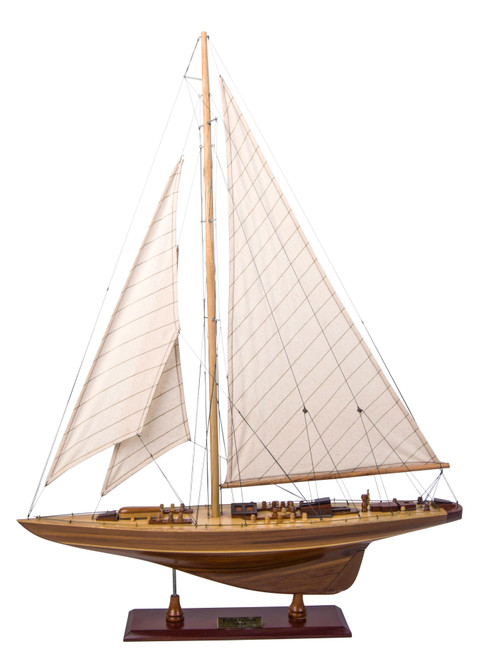 Endeavour Classic Wood Yacht Model Americas Cup J Boat