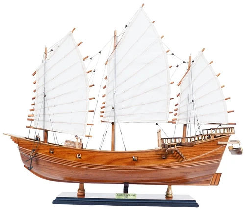 Chinese Junk Wooden Pirate Model Ship Boat Sailboat