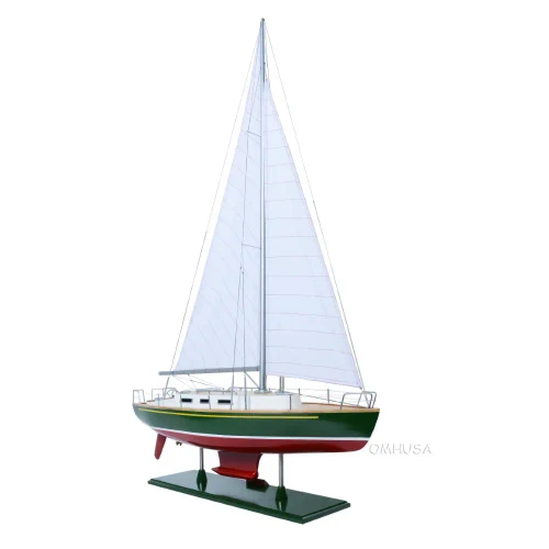 Omega 46 Sailboat Wood Sloop Model Yacht Fully Built