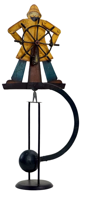 Helmsman Sky Hook Sailor Teeter Totter Tin Balance Toy