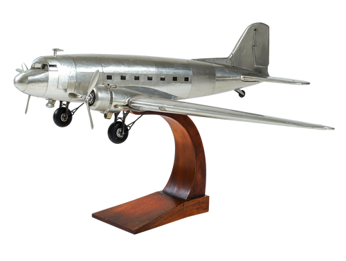 Dakota DC 3 1930s Airliner Airplane Aluminum Model Dakota DC 3 1930s Airliner Airplane Aluminum Model