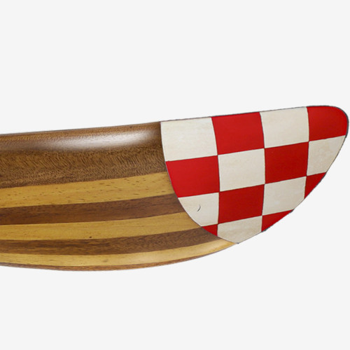 Propeller Laminated Mahogany Checkered Tips Airplane Aviation Decor