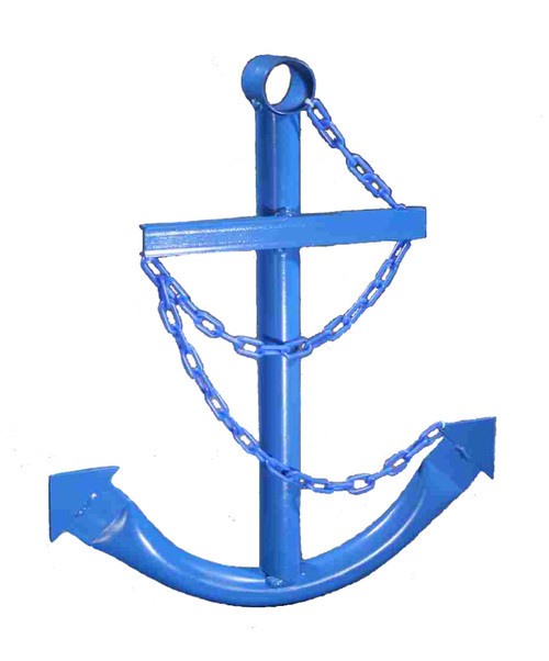 Blue Metal Ships Anchor Wall Garden Decor Blue Metal Ships Anchor Wall Garden Decor