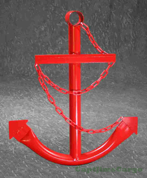 Red Metal Ships Anchor Wall Garden Decor Red Metal Ships Anchor Wall Garden Decor