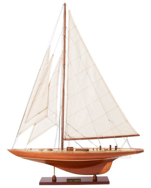 Enterprise America's Cup Yacht J Boat Wooden Model Enterprise America's Cup Yacht J Boat Wooden Model