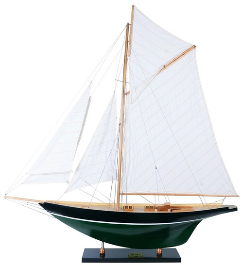 Eric Tabarlys Pen Duick Painted Wooden Model