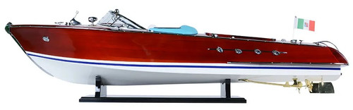 Riva Aquarama Painted Speed Boat Wood Model Runabout