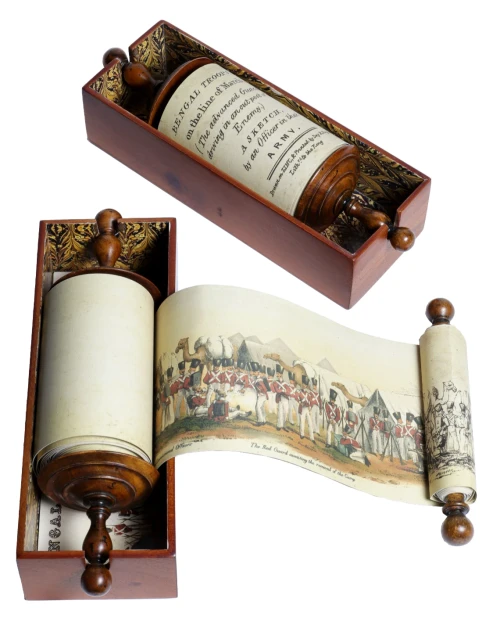 Bengal Army Replica Old World Scroll Colonial India