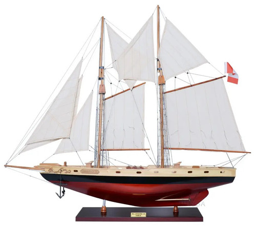 Schooner Bluenose II Wood Ship Model Sailboat Schooner Bluenose II Wood Ship Model Sailboat