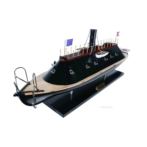 CSS Virginia Civil War Ironclad Wood Ship Model
