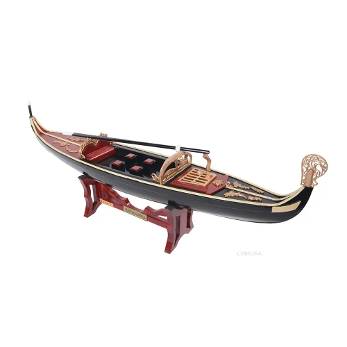 Venetian Venice Italian Gondola Wooden Ferry Boat Model