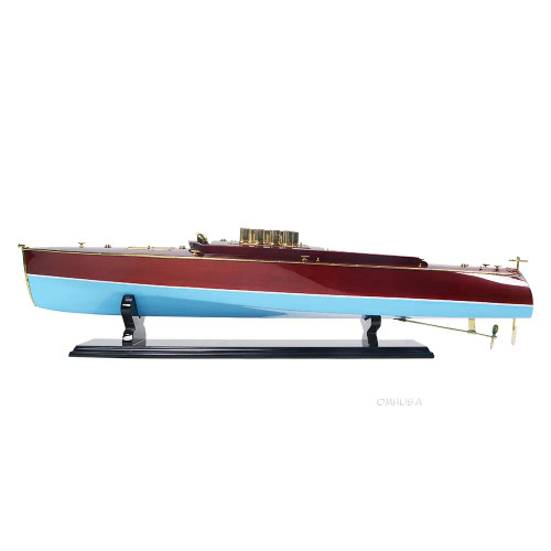 Dixie II Speed Boat Assembled Wood Model Runabout Dixie II Speed Boat Assembled Wood Model Runabout
