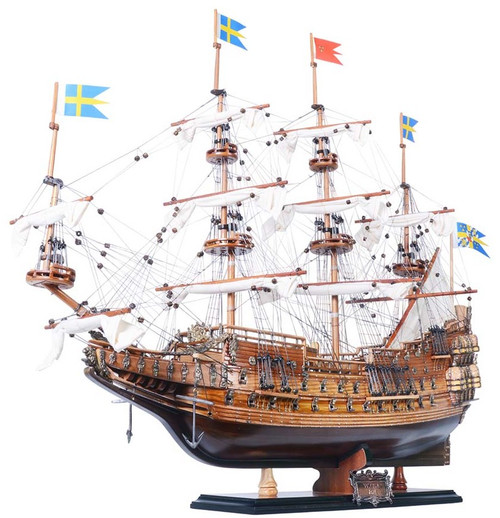 Swedish Vasa Wasa Wooden Model Tall Ship