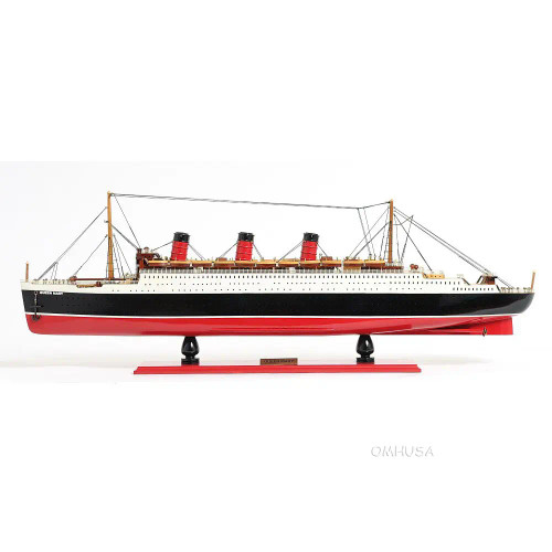 RMS Queen Mary Ocean Liner Wooden Cruise Ship Model RMS Queen Mary Ocean Liner Wooden Cruise Ship Model