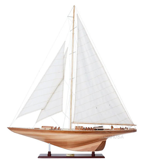 Endeavour Americas Cup Yacht Wood Model Sailboat Endeavour Americas Cup Yacht Wood Model Sailboat