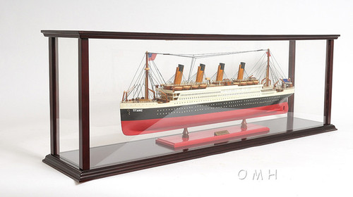 Details about   Display Case Wood 32.75" Cabinet Acrylic Glass for Ocean Liners  Boats Models 