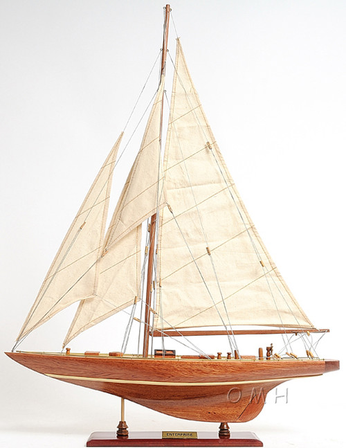 The America Sailboat Wooden America's Cup Model 33" Fully Assembled Yacht New 
