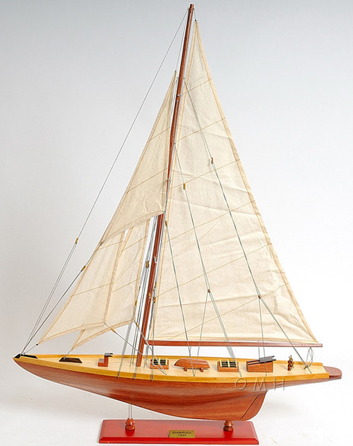 Shamrock V Americas Cup Yacht Wooden Model 