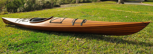 Cedar Wood Strip Built Kayak Woodenboat USA