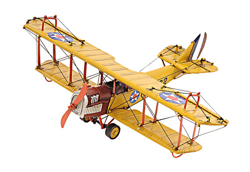Curtis JN-4 Jenny Biplane Metal Desk Top Model