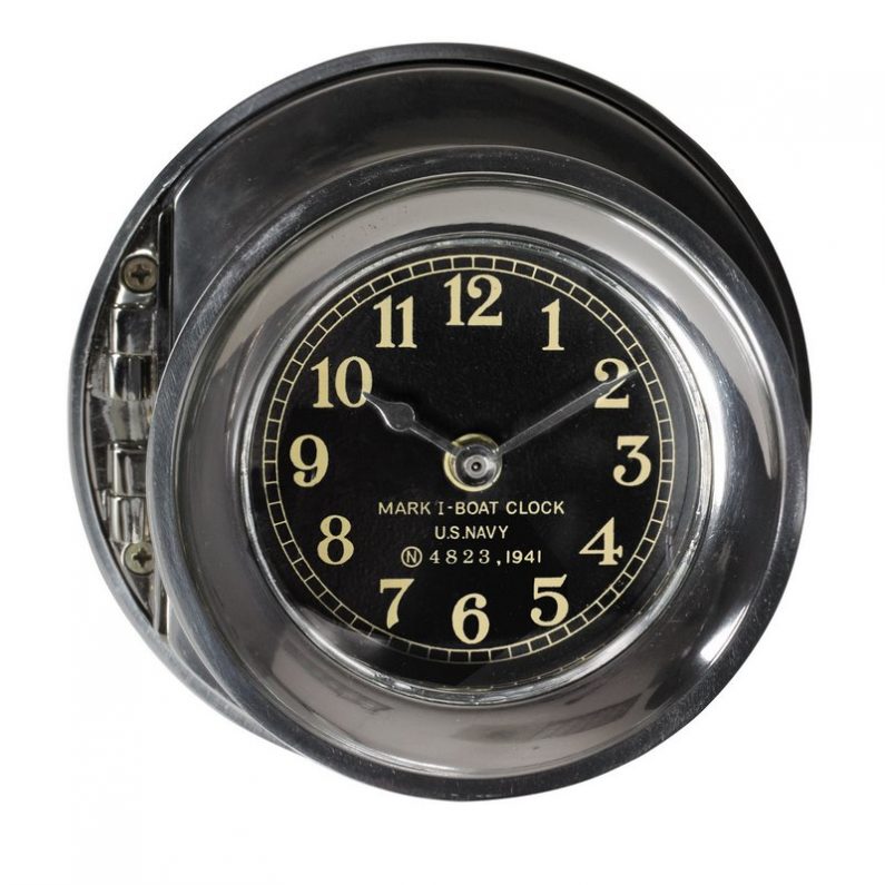 US NAVY MARK 1 DECK CLOCK 1942年 説明文必読 US Navy WWII Mark I