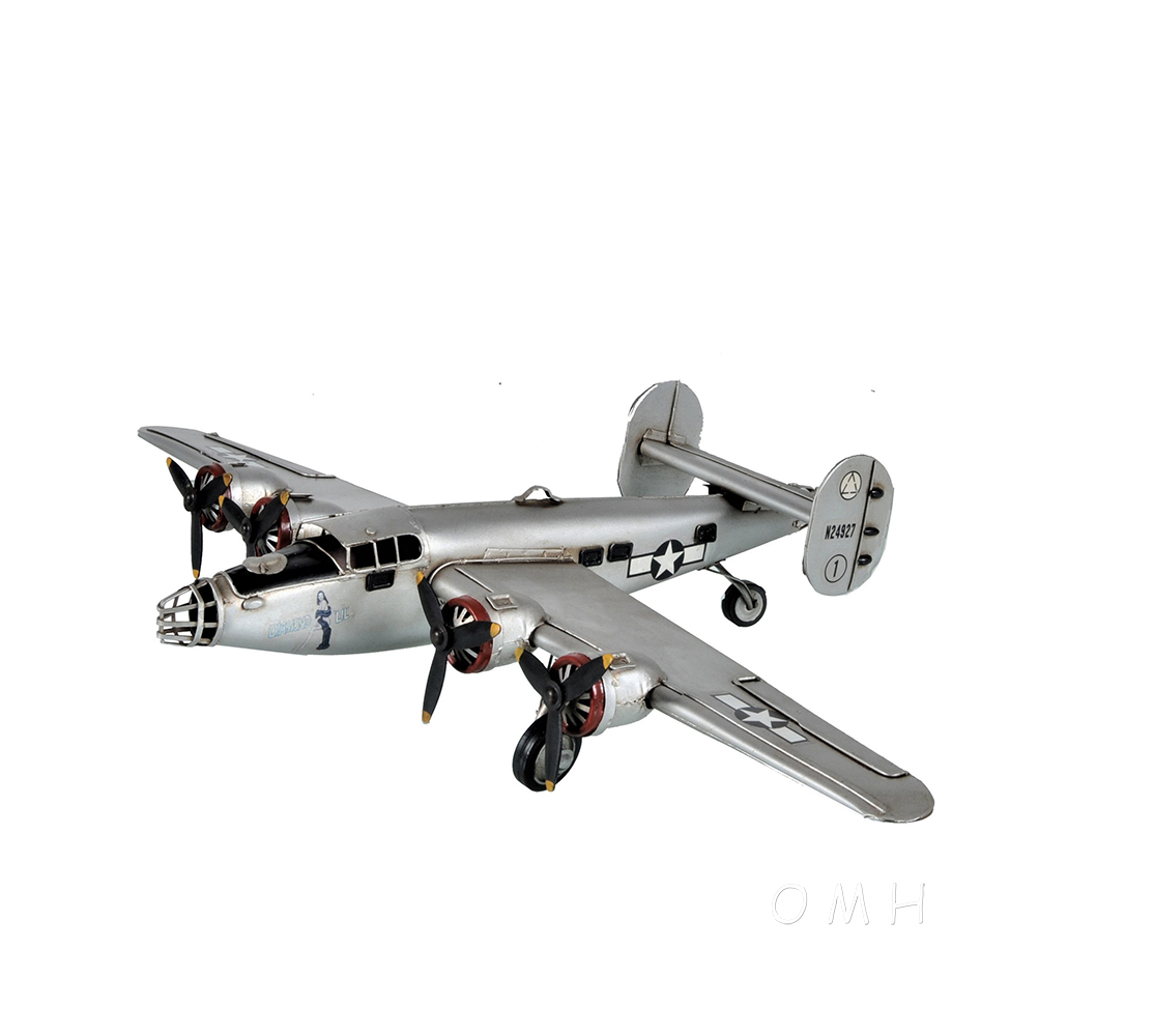 Consolidated B-24 Liberator 1941 Bomber Metal Model 13.25