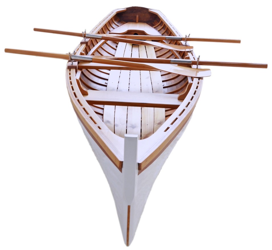 New York Whitehall Clinker-Built Rowboat 12' Cedar Wood & Epoxy