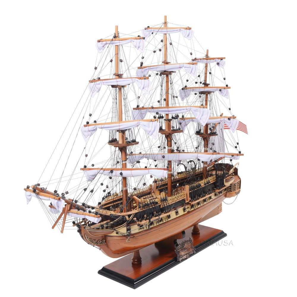 USS Constitution 1798 Wooden Model Tall Ship 29