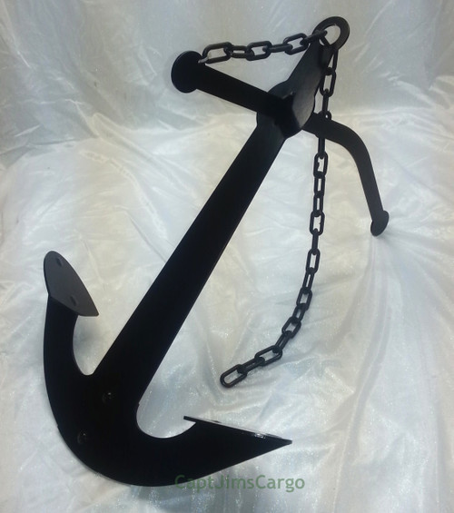 Black Metal Fisherman Ship's Anchor 2' Table Top Garden Decor USA
