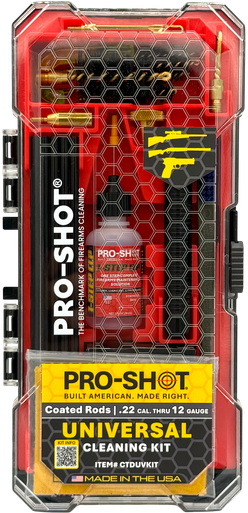 Pro-Tuff Coated Universal Cleaning Kit for .22 Cal. - 12 GA