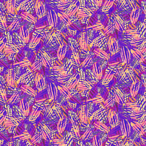 Tropical Leaves Fuschia Tones - 100% Cotton - Sold by the Yard