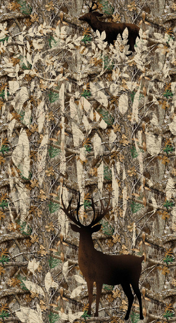 RealTree Camo Edge Silhouette Cotton Fabric-Sold by the yard RealTree Camo Edge Silhouette Cotton Fabric-Sold by the yard