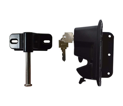 Keystone Zinc Diecast Metal Key-Lockable Latch - 1 Side