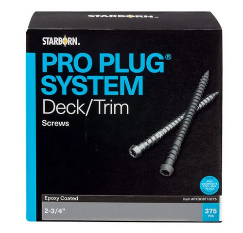 Pro Plug Deck Screws (375pc. Per Box)