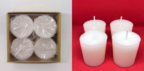 (4) Soy wax Votives (Scent R)