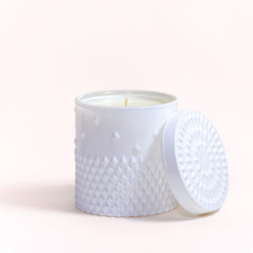 Gloss white Rock Stud Candle (Scents C)