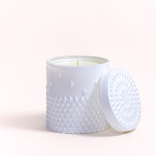 Gloss white Rock Stud Candle (Scents E)