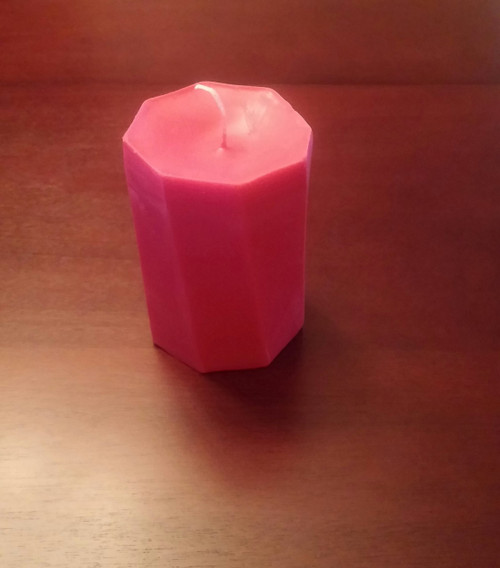 Octagon Spiral Pillar Candle (4 in.)(Scent P)