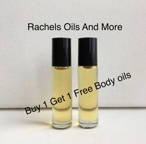 Buy 1 Get 1 FREE 1/3  oz Women Scented Body Oils (D)