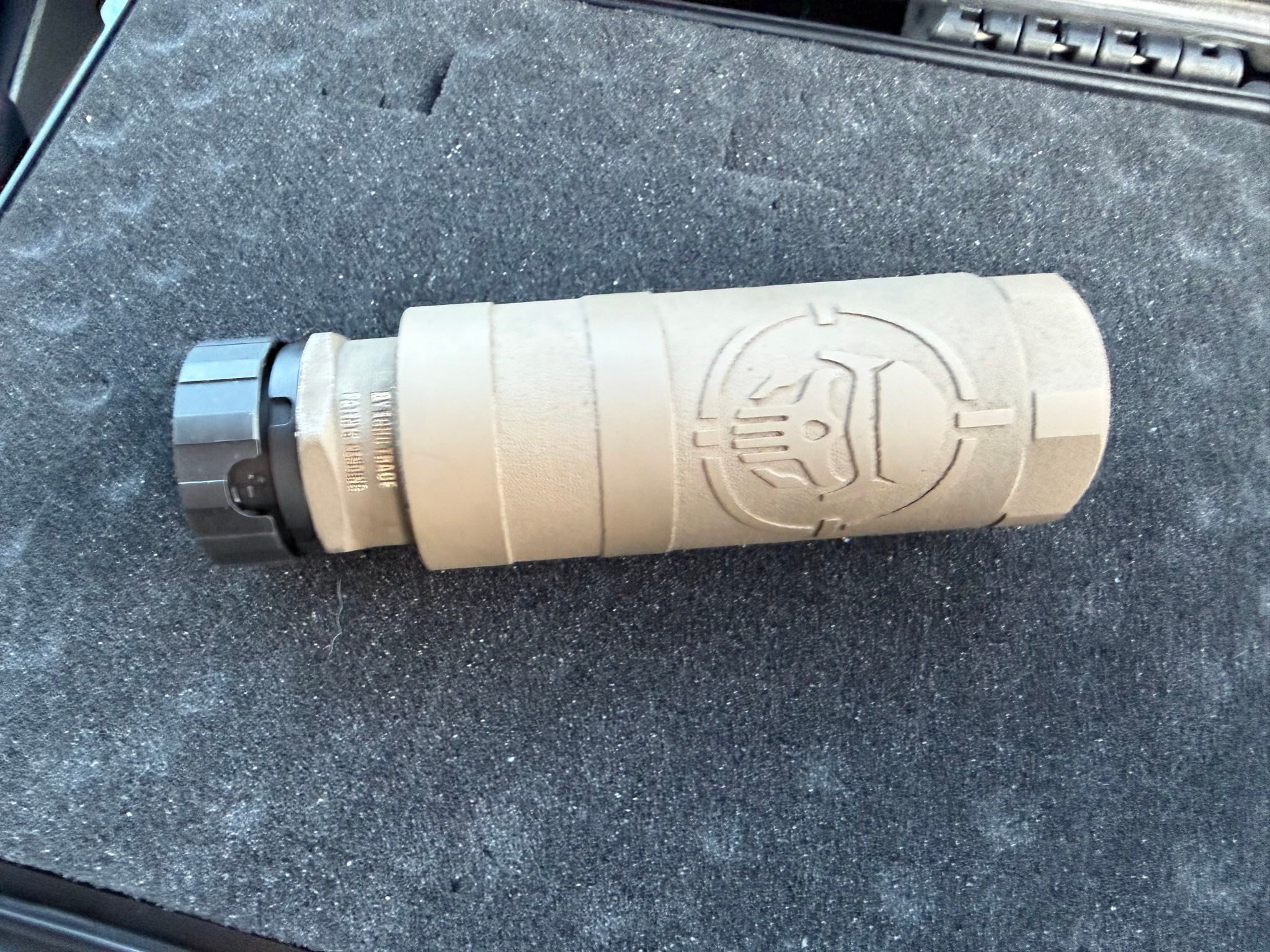 Suppressor sideways flipped