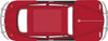Oxford Diecast NVWB002 N Scale Volkswagen Beetle Ruby Red 1:148 Vehicle
