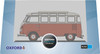 Oxford Diecast NVWS001 N Scale Volkswagen T1 Samba Bus Sealing Wax Red/Beige