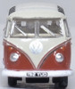 Oxford Diecast NVWS001 N Scale Volkswagen T1 Samba Bus Sealing Wax Red/Beige