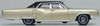 Oxford Diecast 87BE68001 HO Scale 1968 Buick Electra 225 Ivory Gold Mist/Black