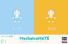 Hasegawa Models Tiny MechatroMate 01 Sky Blue & Orange Plastic Model Kit 64516