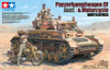 Tamiya 1:35 Scale German Panzer IV Ausf.F & Motorcycle Plastic Model Kit 25208