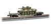 Bachmann 71388 N Scale U.S. Army 52' Depressed Center Flat w/ Sheridan #30371