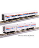 Kato 1066294 N Scale Amtrak Amfleet II Cafe & Baggage Set #28023/1212