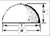 Plastruct 95842 (5)(VHH-14)7/16" HEMISPHE